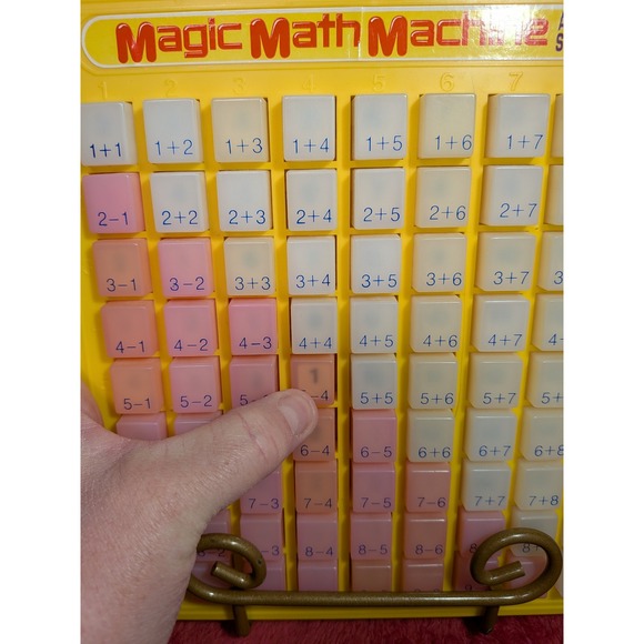 Magic Math Machine Addition Subtraction Learning Toy Yellow - Picture 4 of 9